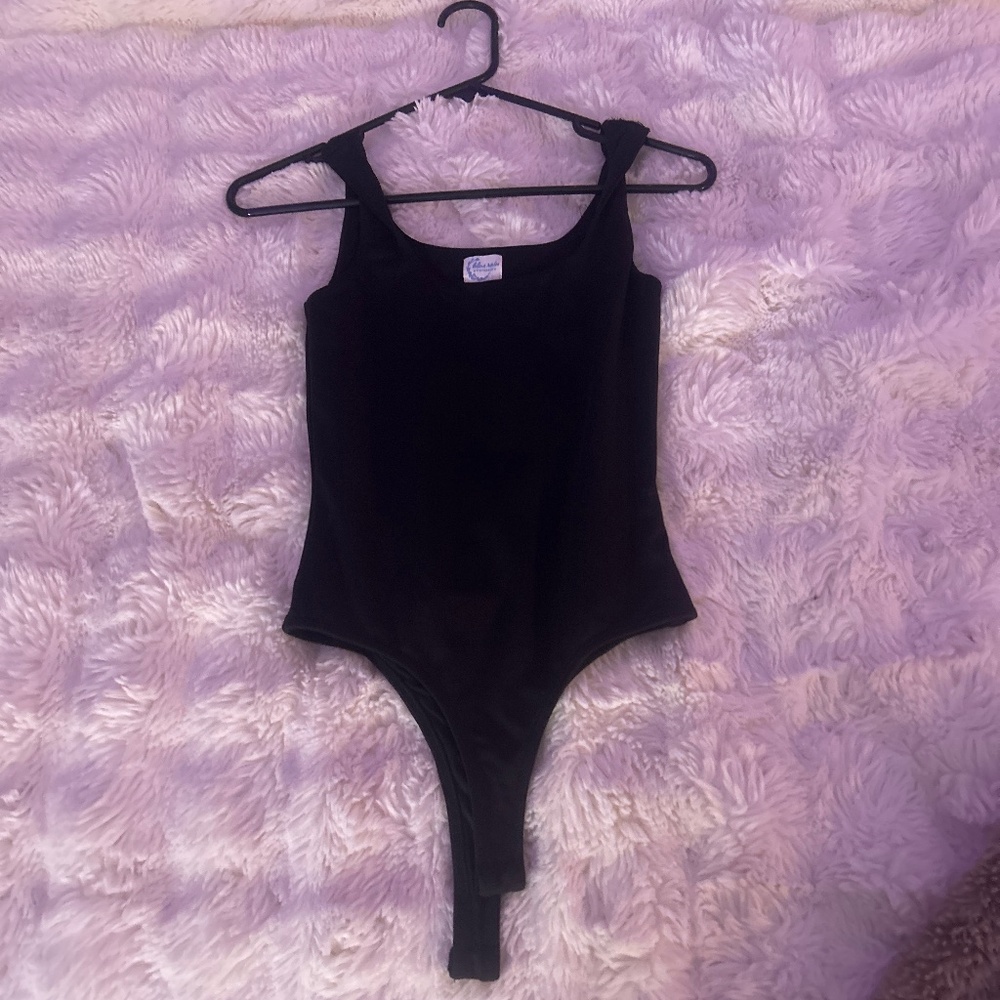 Francesca’s Xs black women’s bodysuit